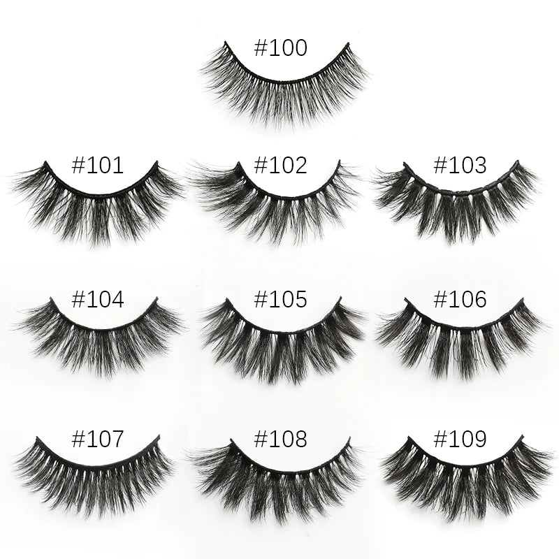 Wholesale Lashes 4/50/100 Pcs Eyelashes Bulk 3D Mink Lashes Makeup Natural False Eyelashes Wispy Long Faux Cils maquillaje femme