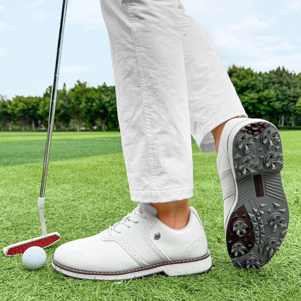 Lenox Men Golf Shoes Spikes for Competitive Walking Footwear