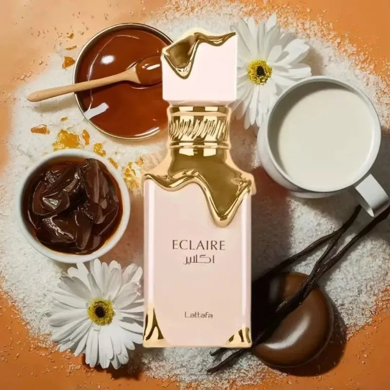 Lattafa Eclaire Eau de Parfum Spray for Women 100ml Original Arab Perfumes LongLasting Floral Fruity Gourmand Fragrances Perfume