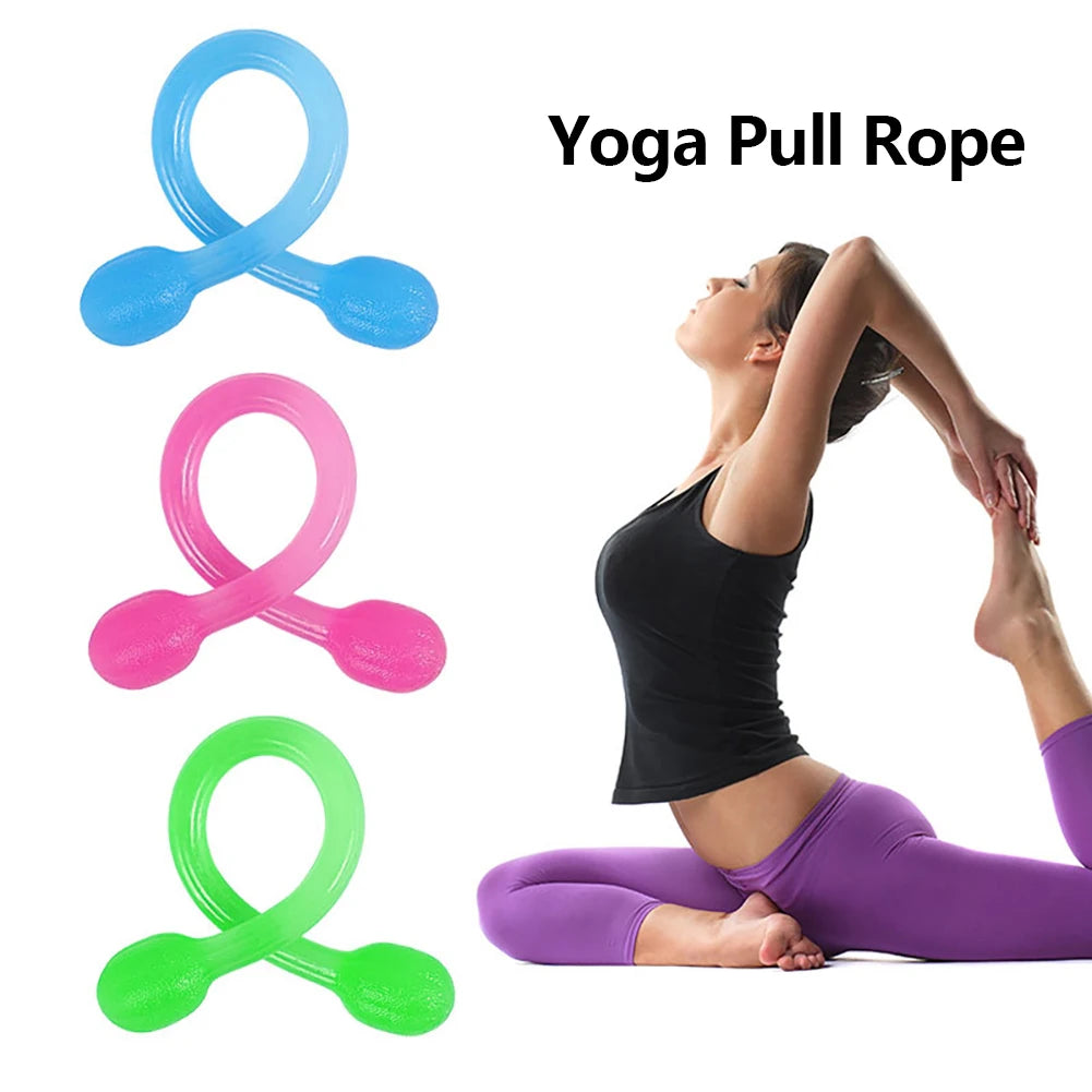 Yoga Pilates Elastic Pull Rope Gym Fitness Workout Silicone Resistance Band Rubber Expander Elastic Bands Fitness Rubber Band