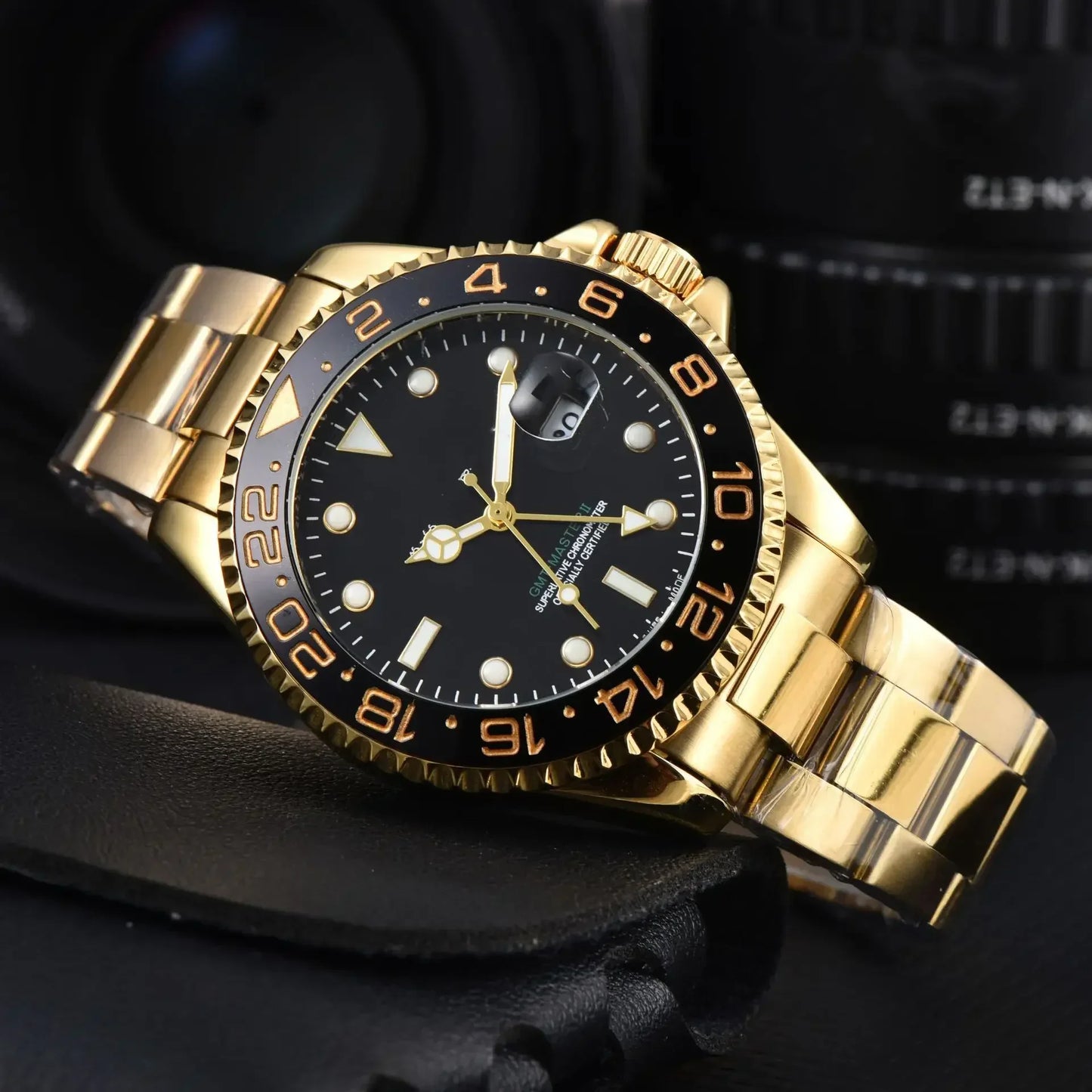 40mm Red Blue Pepsi Business Diver NH34 GMT Watch 100m Waterproof Sapphire Crystal NH34A Automatic Watches For Men reloj hombre