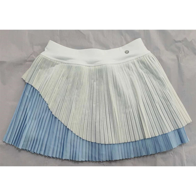 Guangdong Pleated Tennis Skirt With Pockets High Waisted