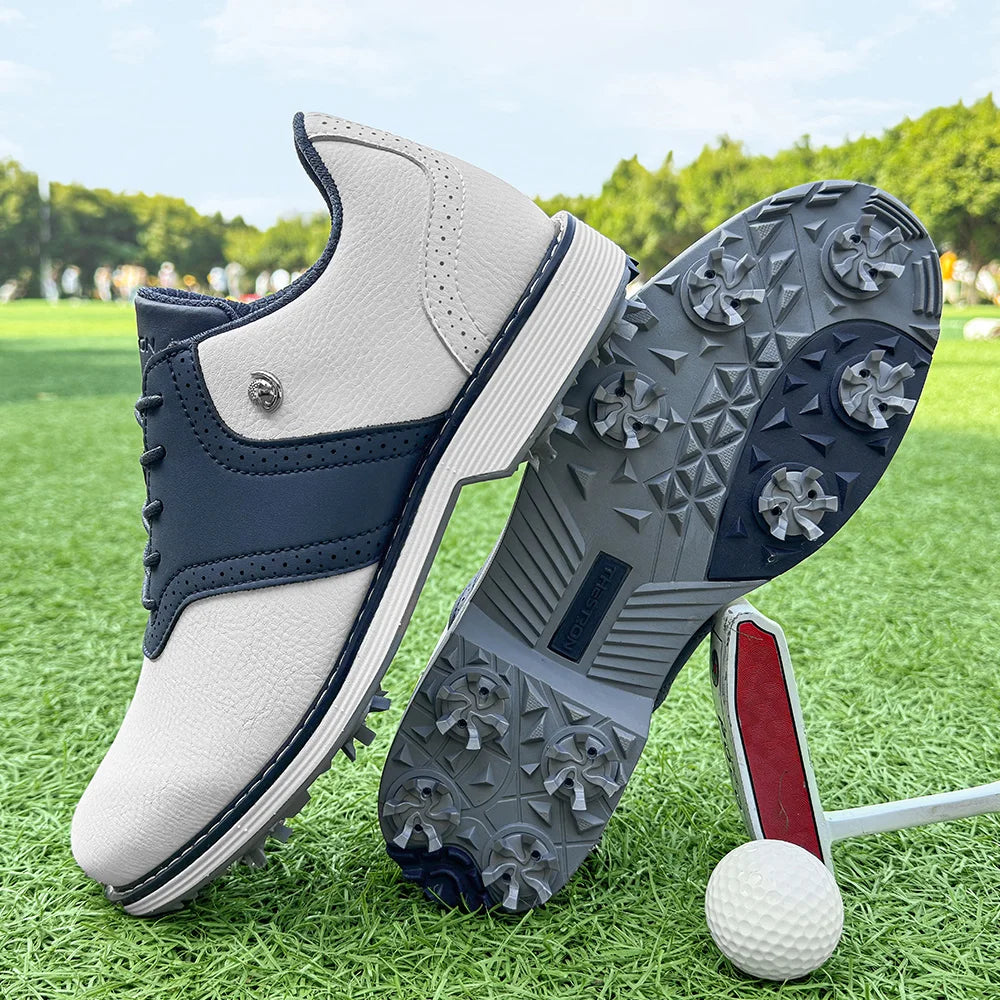 Lenox Men Golf Shoes Spikes for Competitive Walking Footwear