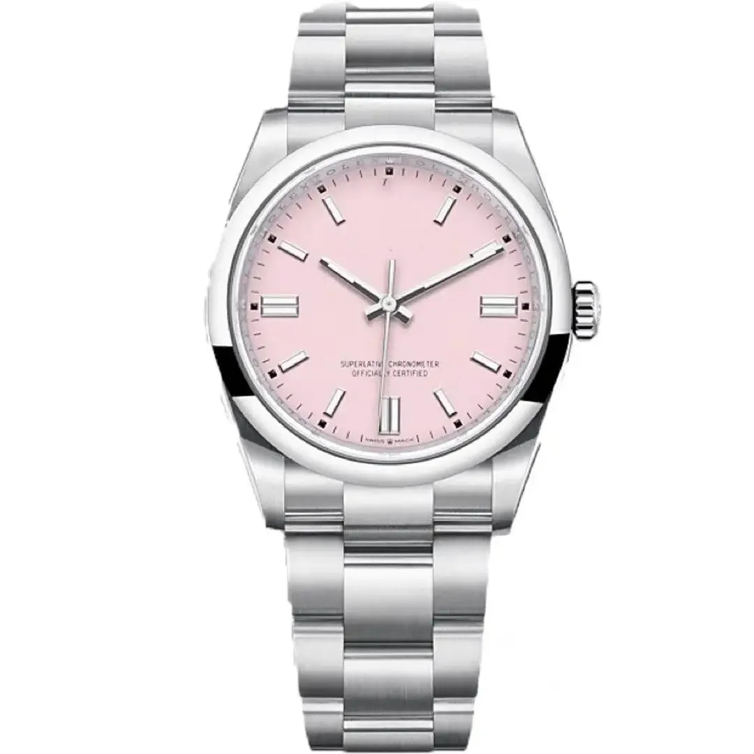 2025 New Japan NH35 Automatic Watch, 36MM/39MM Sapphire Crystal, 100M Waterproof Luminous, Sterile Dial Oyster-Style Bracelet