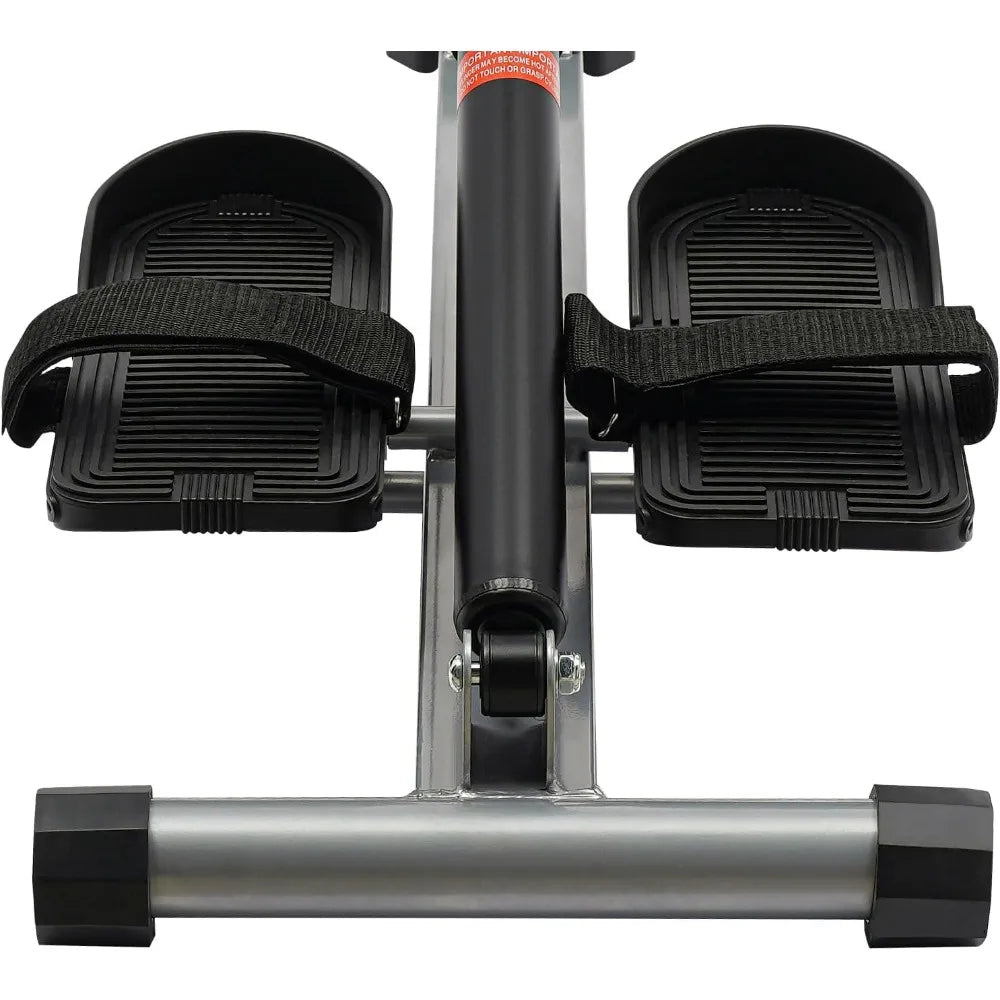 Foldable Hydraulic Rower with 12 Resistance Levels for Home Gym Dual Track Exercise Equipment