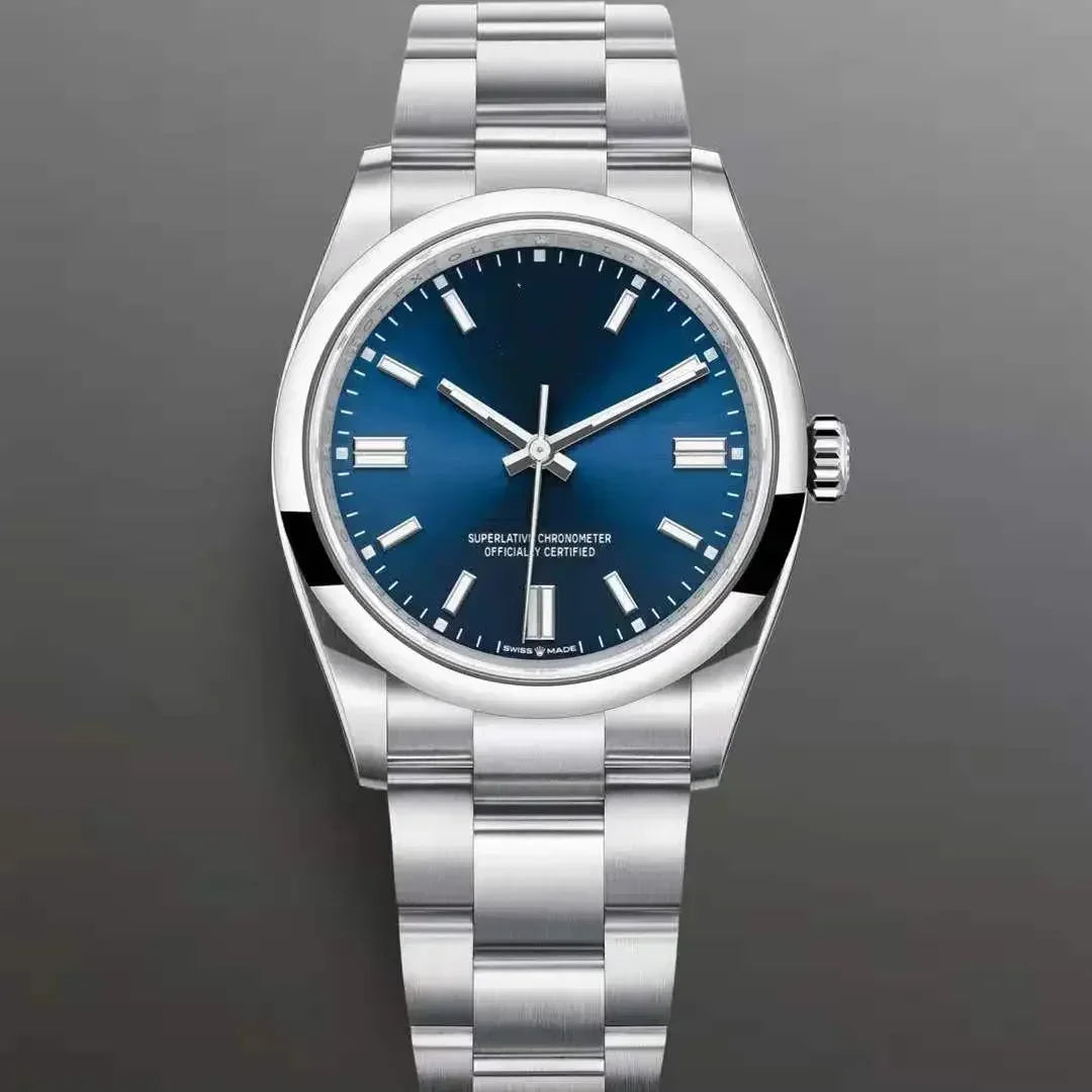2025 New Japan NH35 Automatic Watch, 36MM/39MM Sapphire Crystal, 100M Waterproof Luminous, Sterile Dial Oyster-Style Bracelet