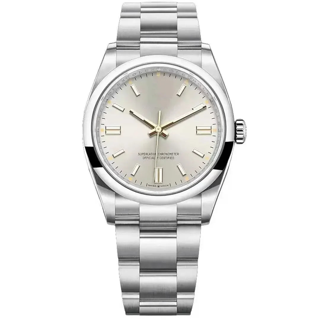 2025 New Japan NH35 Automatic Watch, 36MM/39MM Sapphire Crystal, 100M Waterproof Luminous, Sterile Dial Oyster-Style Bracelet