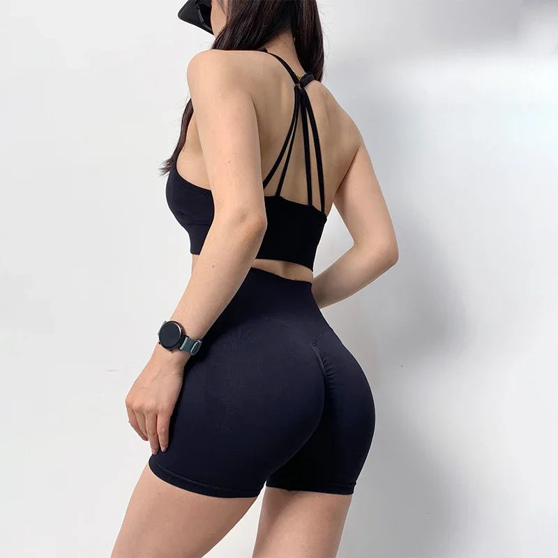CN Yoga Sets Women High Waist Workout Gear Gym Sportswear