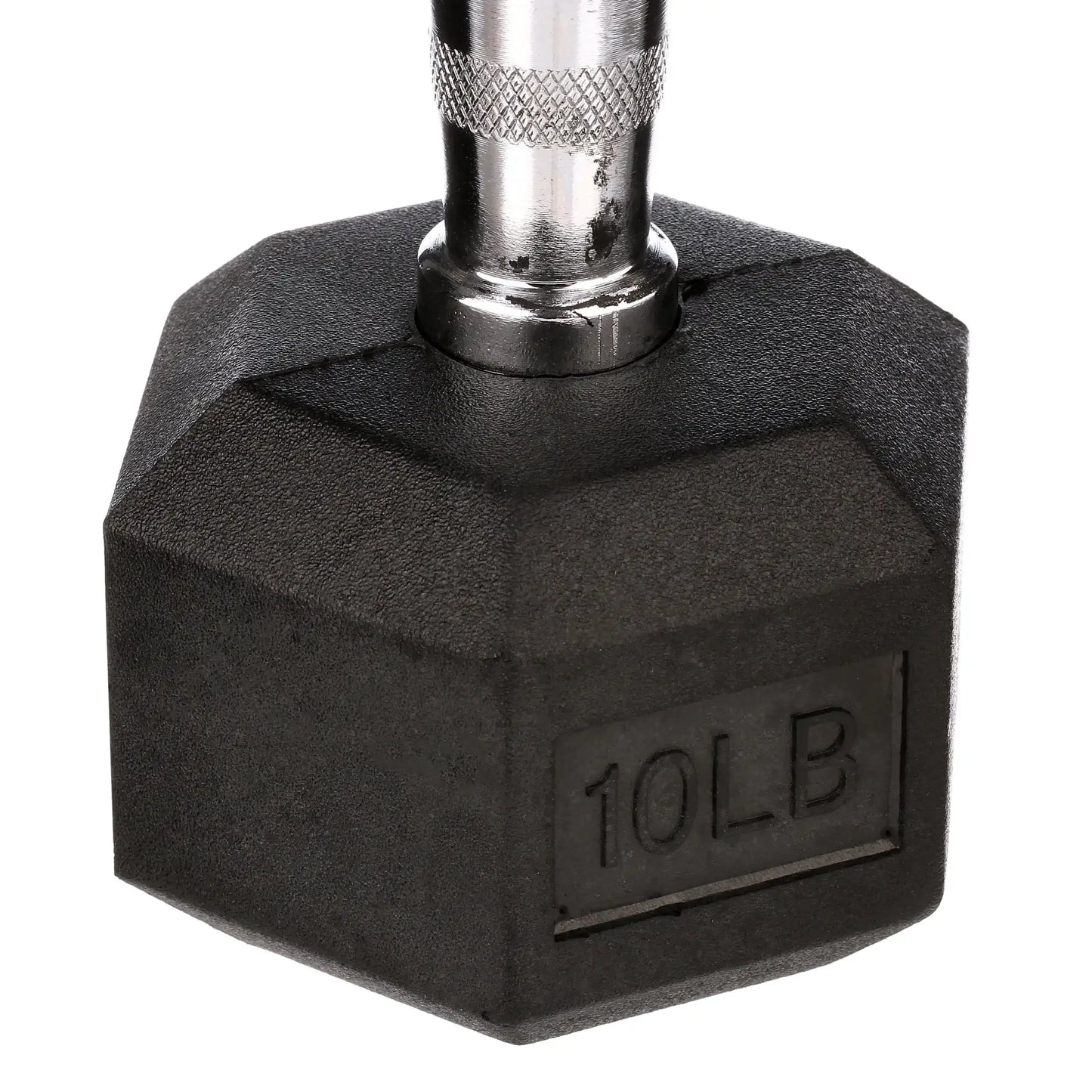 Hex Dumbbell Pair Rubber Encased For Home Gym Training