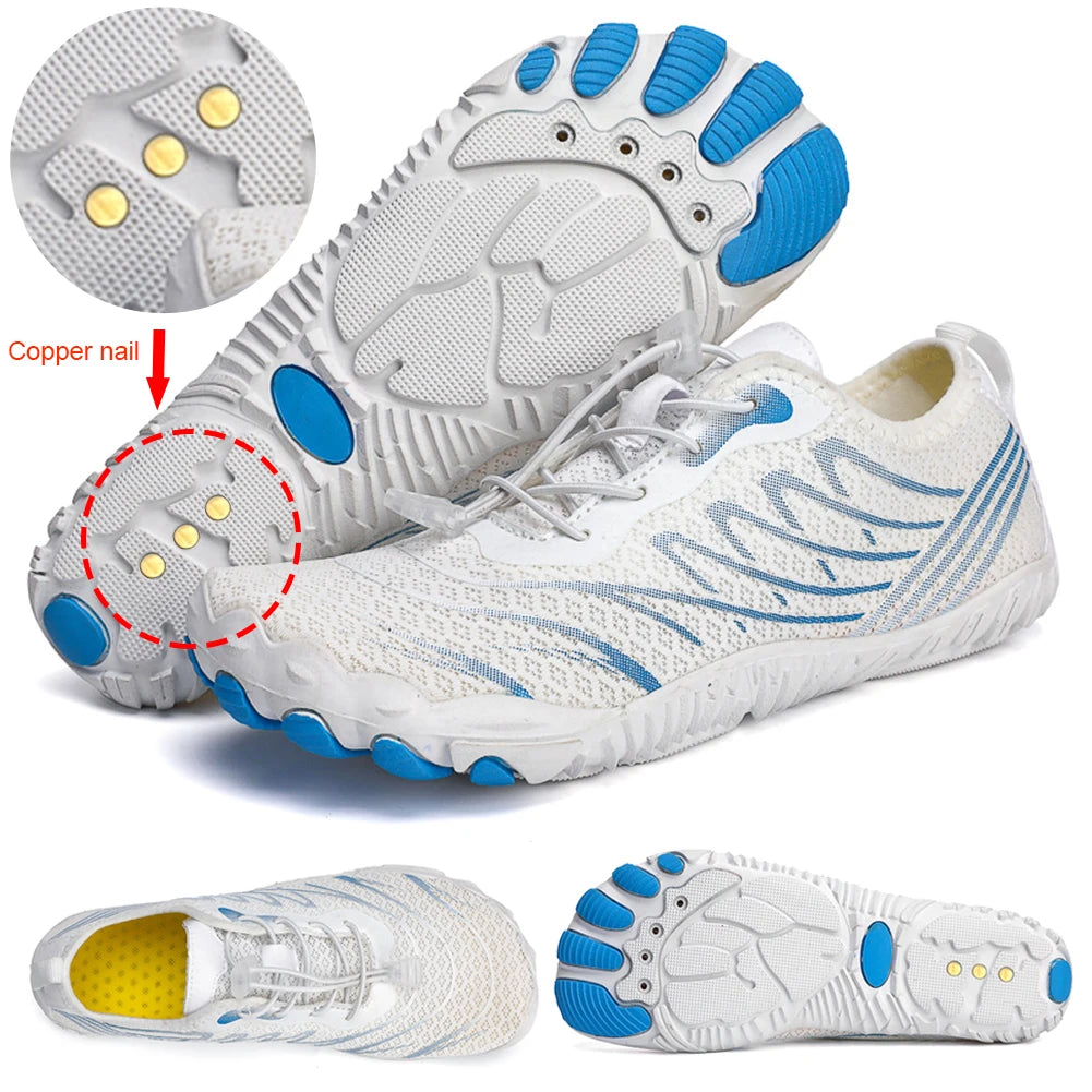 Grounding Shoes with Copper Grounded Footwear Non Slip Breathable Aqua Shoes Quick-Dry Lightweight Barefoot Shoes for Men Women