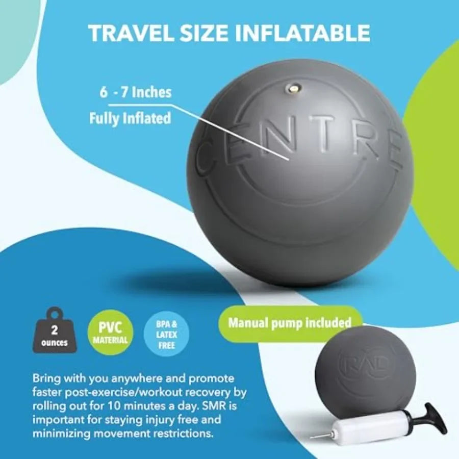 RAD Centre Soft Yoga Deep Tissue Massage Ball for Myofascial Release Therapy Ideal for Abdominal Psoas Neck and Stomach Areas E