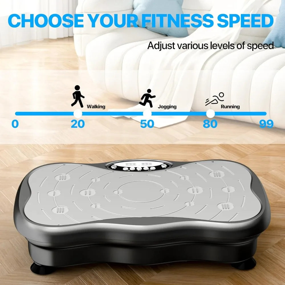 Vibration Plate Exercise Machine for Lymphatic Drainage Weight Loss, Whole Body Workout Vibration Fitness Platform ,Home Trainin
