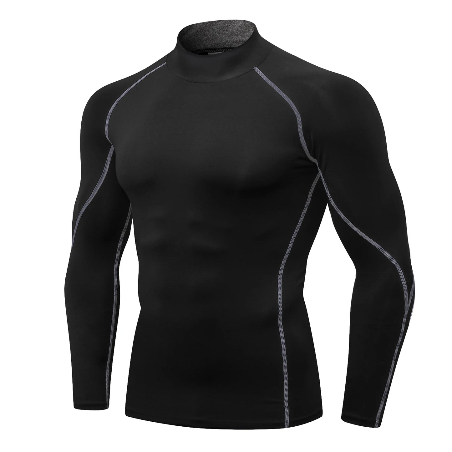 Mens Compression Shirts Long Sleeve Quick Dry Turtleneck
