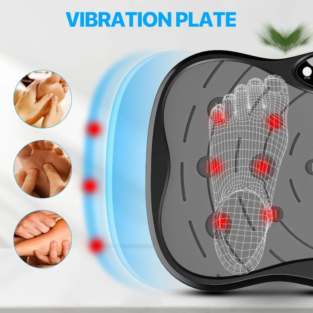 Vibration Plate Exercise Machine for Lymphatic Drainage Weight Loss, Whole Body Workout Vibration Fitness Platform ,Home Trainin