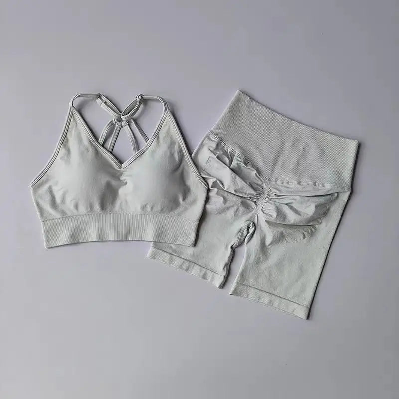 CN Yoga Sets Women High Waist Workout Gear Gym Sportswear