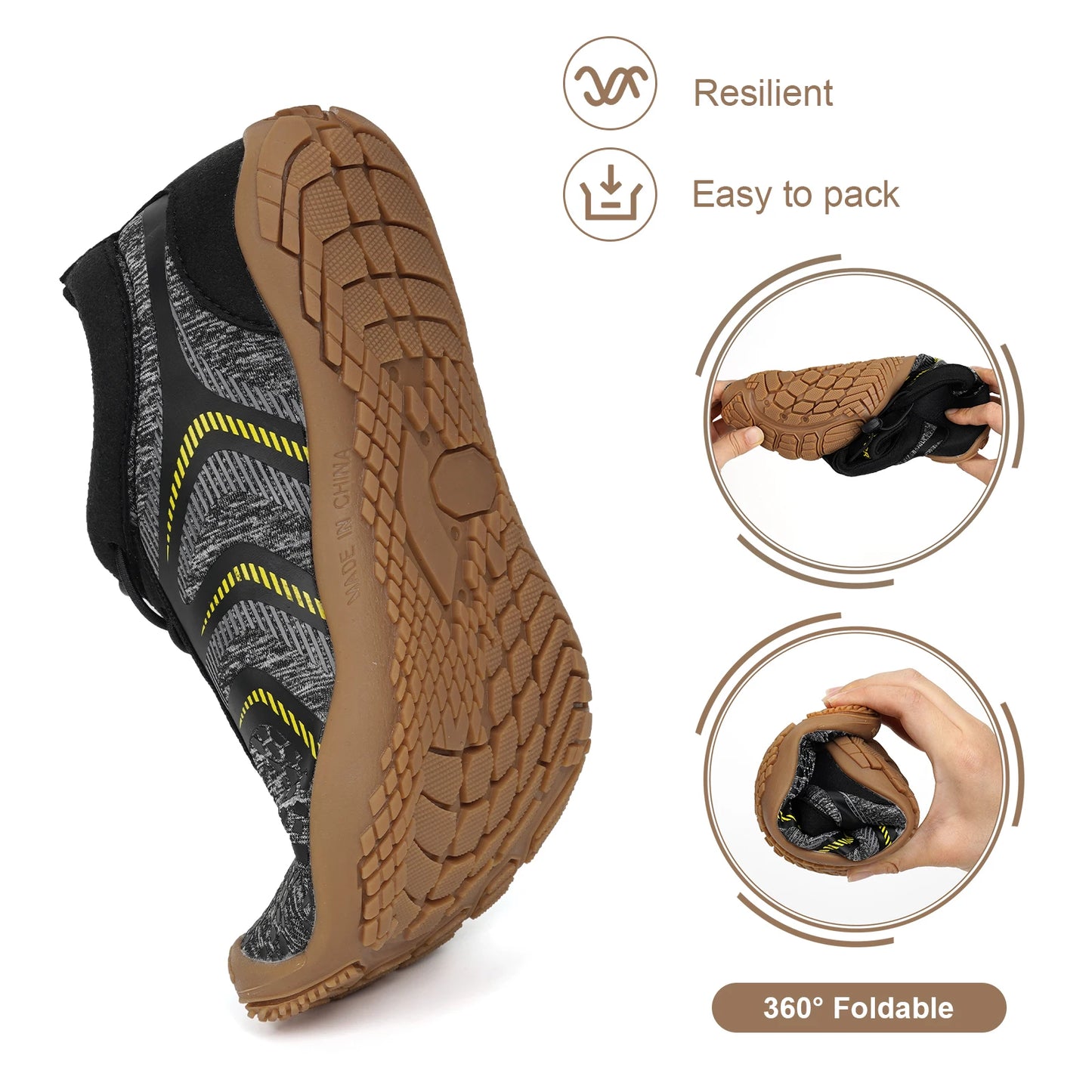 APWIKOGER Unisex Water Sports Aqua Shoes For Beach And Pool