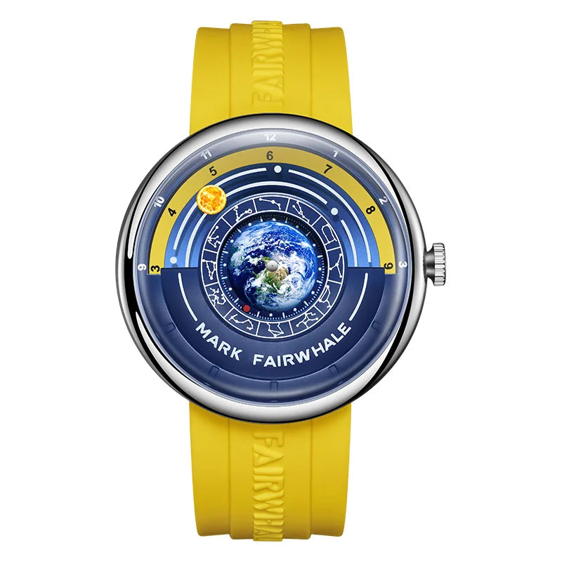 Mark Fairwhale 5700 Luxury Earth Men's 2025 Quartz Watches Sport Waterproof Men Wristwatch Innovative Hands Clocks reloj hombre