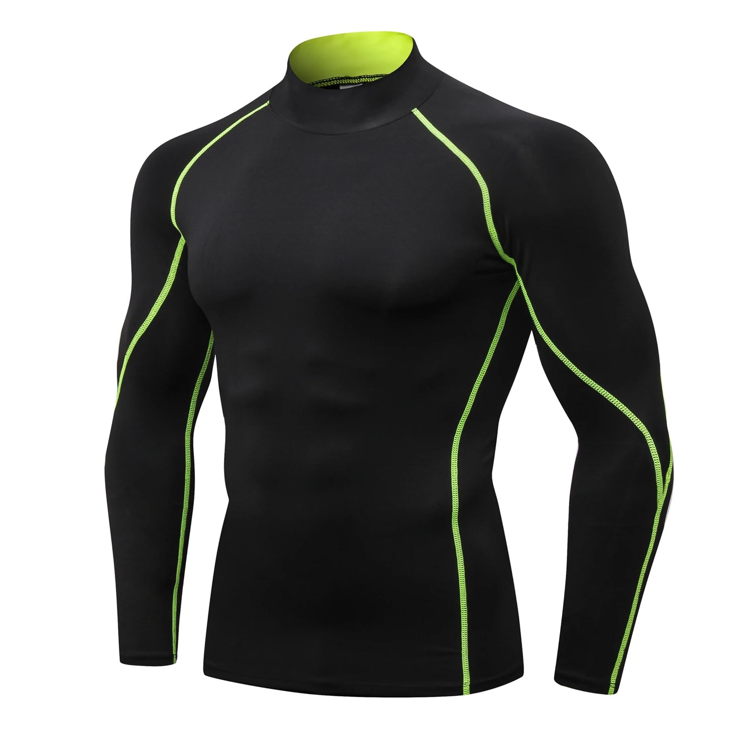 Mens Compression Shirts Long Sleeve Quick Dry Turtleneck
