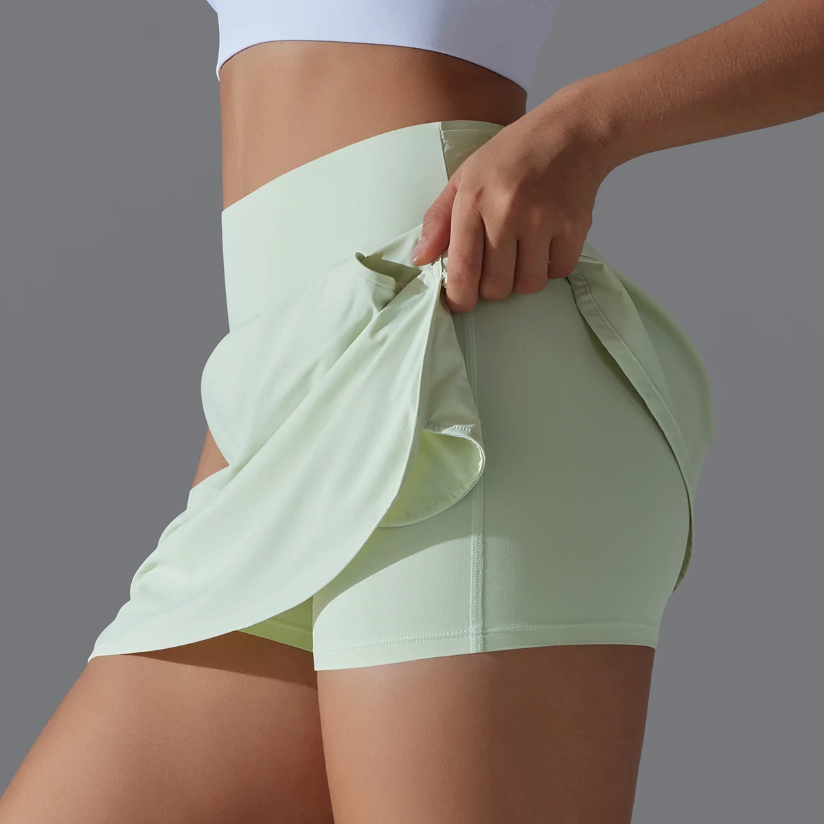 Hamidou Outdoor Sports Skirt Women High Waist Breathable