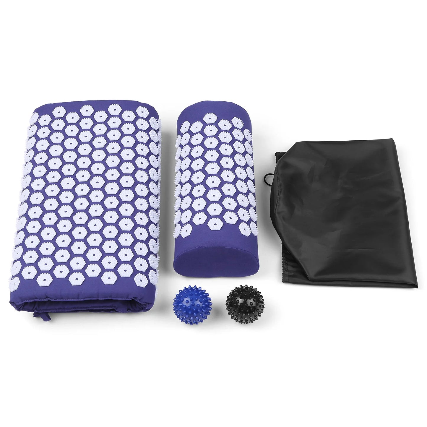 acupressure mat for stress relief TOMSHOO Acupressure Mat and Pillow Massage Set with Bag for Muscle Relaxation Stress Relief