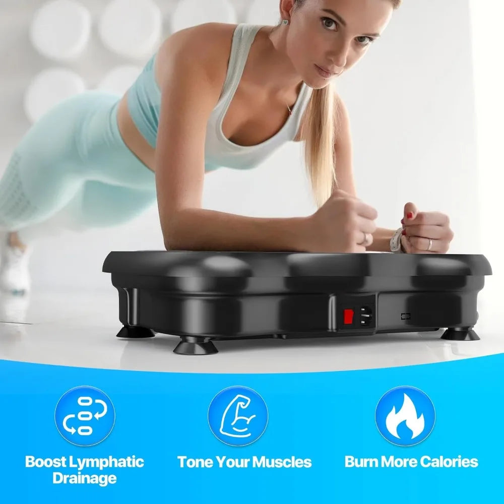 Vibration Plate Exercise Machine for Lymphatic Drainage Weight Loss, Whole Body Workout Vibration Fitness Platform ,Home Trainin