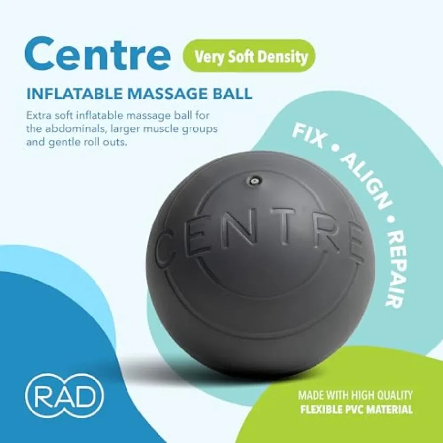RAD Centre Soft Yoga Deep Tissue Massage Ball for Myofascial Release Therapy Ideal for Abdominal Psoas Neck and Stomach Areas E