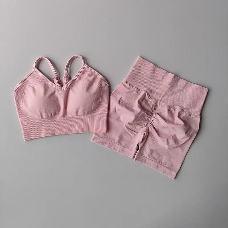CN Yoga Sets Women High Waist Workout Gear Gym Sportswear