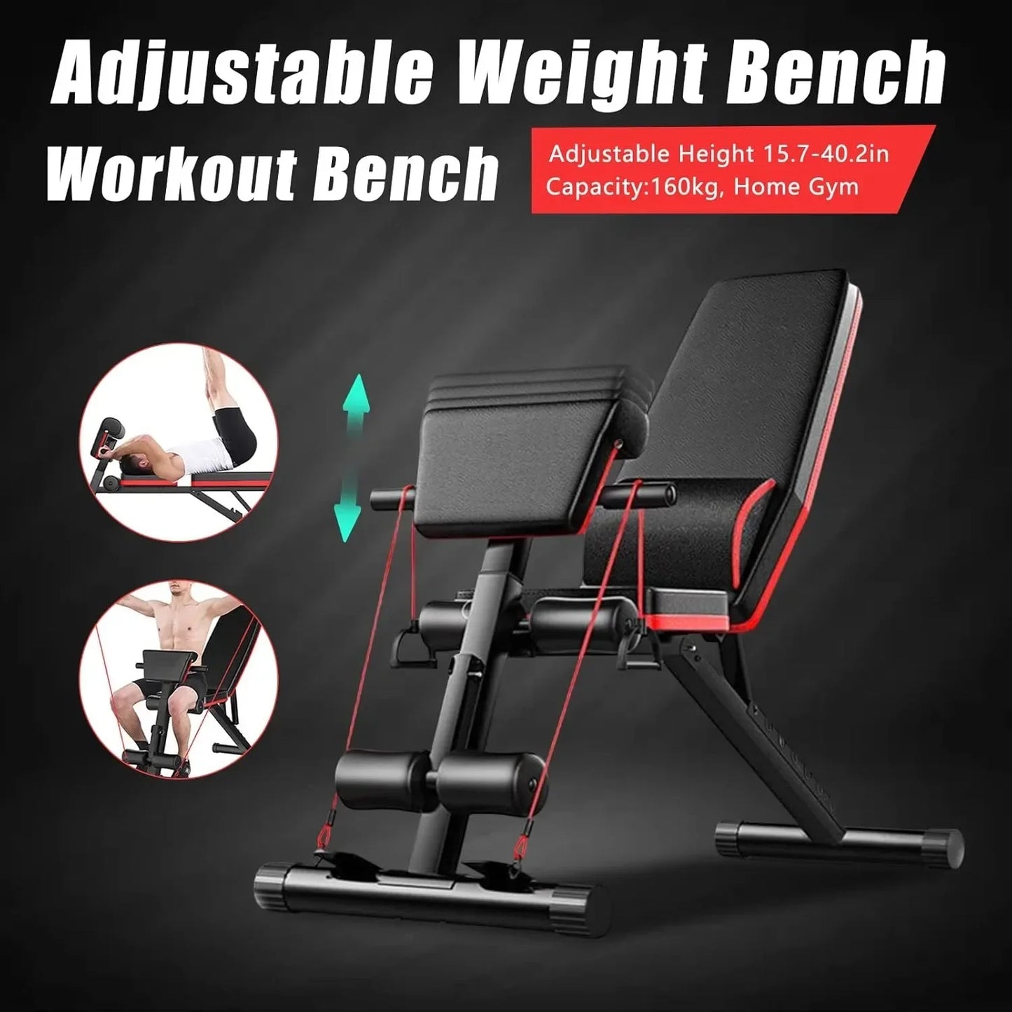 Adjustable Weight Bench For Home Gym Strength Training