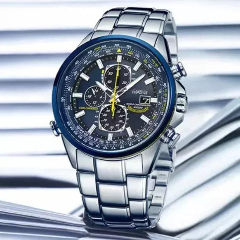 2024 Men Watches Luxury Trend Quartz Clock Luminous Calendar Waterproof Multi Function Fancy Round Automatic Watch Stainless
