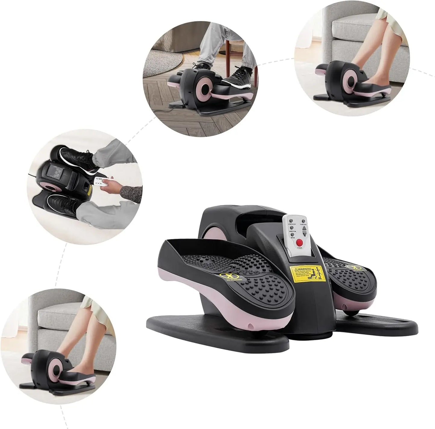 Hign-concerned Ellipse Pedal Exerciser for Desk Use