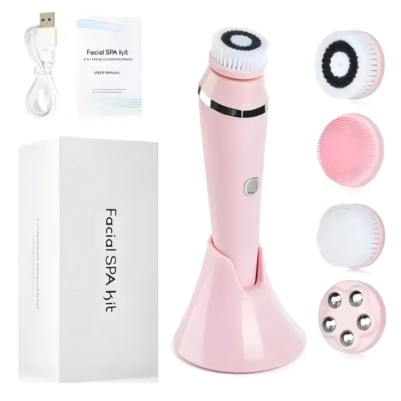 VIMYSHOW 4 In 1 Facial Cleansing Brush IPX7 Waterproof