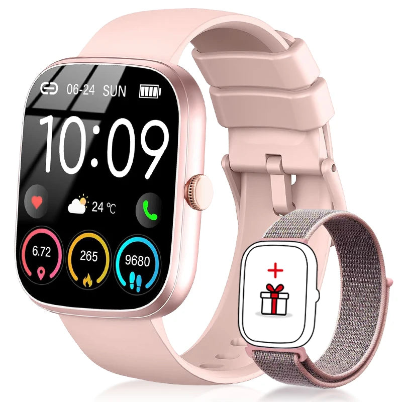 LIGE Smart Watch 1.96" Smartwatch Men Answer/Make Call IP68 Waterproof Fitness Tracker Sport Heart Rate Sleep Monitor Smartwatch