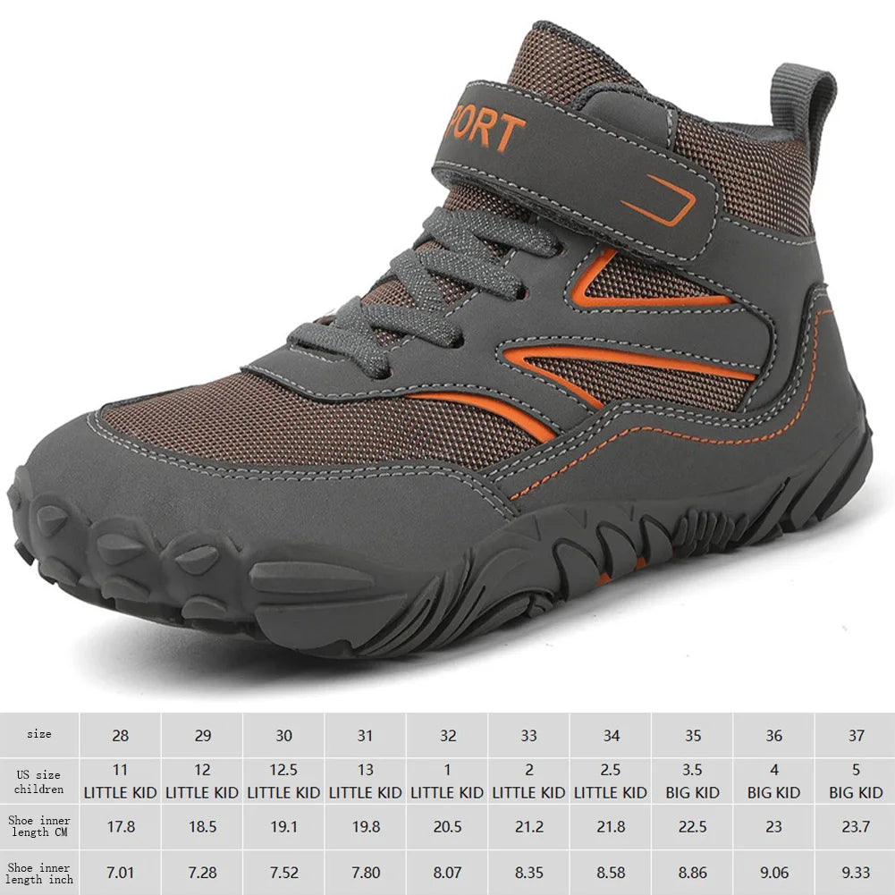 MOJOYC Kids Hiking Boots Waterproof Trekking Shoes Unisex
