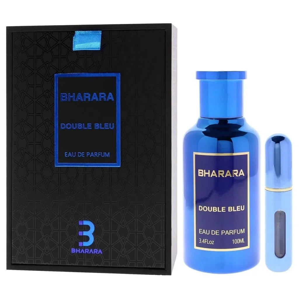 Inspired by premium aquatic classics | Bharara Double Bleu Eau de Parfum Spray – 100 ml / 3.4 fl oz