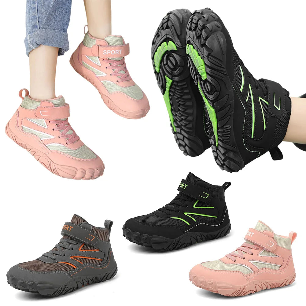 MOJOYC Kids Hiking Boots Waterproof Trekking Shoes Unisex