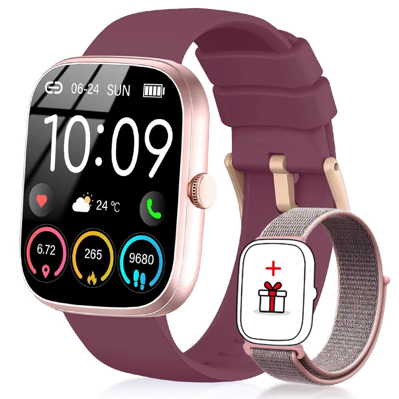 LIGE Smart Watch 1.96" Smartwatch Men Answer/Make Call IP68 Waterproof Fitness Tracker Sport Heart Rate Sleep Monitor Smartwatch