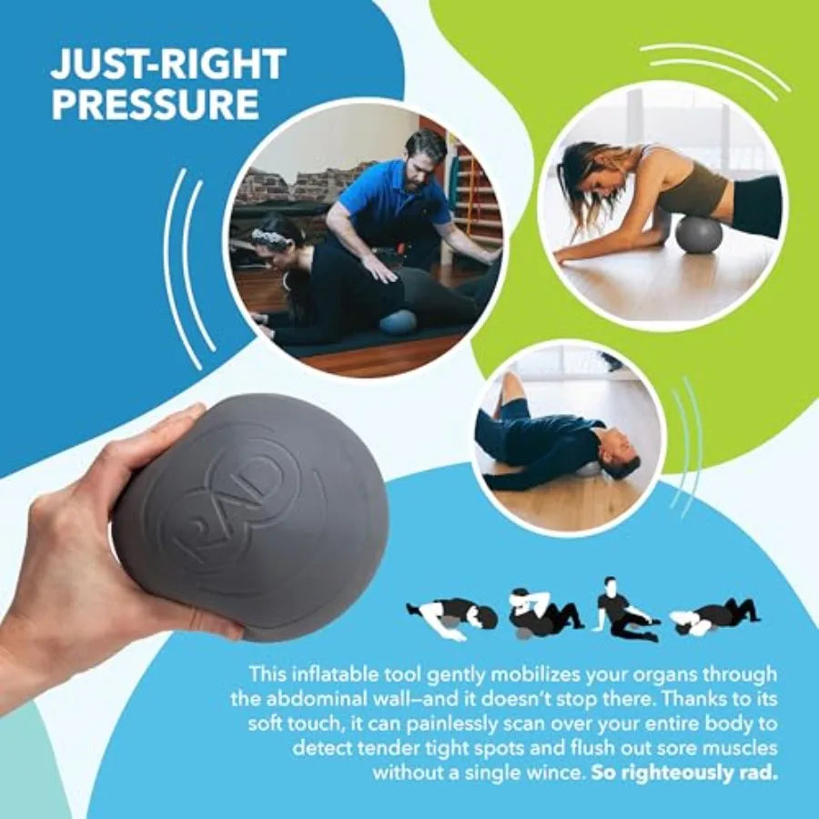 RAD Centre Soft Yoga Deep Tissue Massage Ball for Myofascial Release Therapy Ideal for Abdominal Psoas Neck and Stomach Areas E