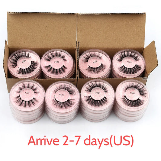 Wholesale Lashes 4/50/100 Pcs Eyelashes Bulk 3D Mink Lashes Makeup Natural False Eyelashes Wispy Long Faux Cils maquillaje femme