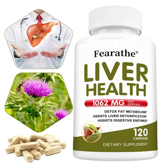 Liver Health Supplement - Milk Thistle Extract for Cleansing, Detoxification, Balanced Metabolism, Energy and Overall Health