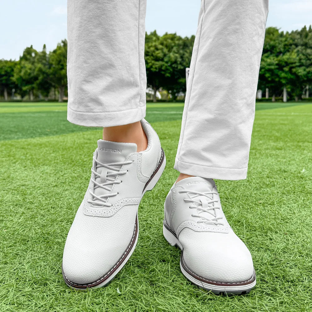 Lenox Men Golf Shoes Spikes for Competitive Walking Footwear
