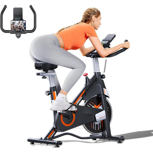 Stationary Exercise Bikes for Home, Magnetic Resistance,330 LBS Maximum Capacity, Quiet and Stable Indoor Cycle Bikes, Adjustabl