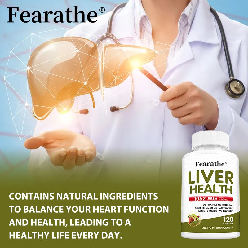 Liver Health Supplement - Milk Thistle Extract for Cleansing, Detoxification, Balanced Metabolism, Energy and Overall Health