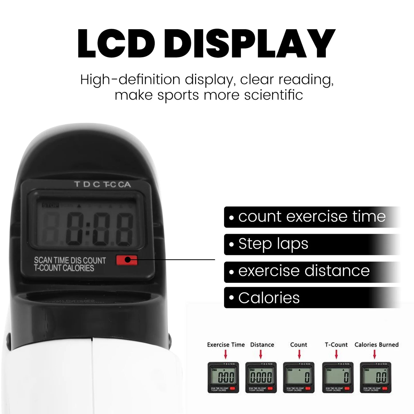 Under Desk Exercise Bike With LCD Display Pedal Exerciser