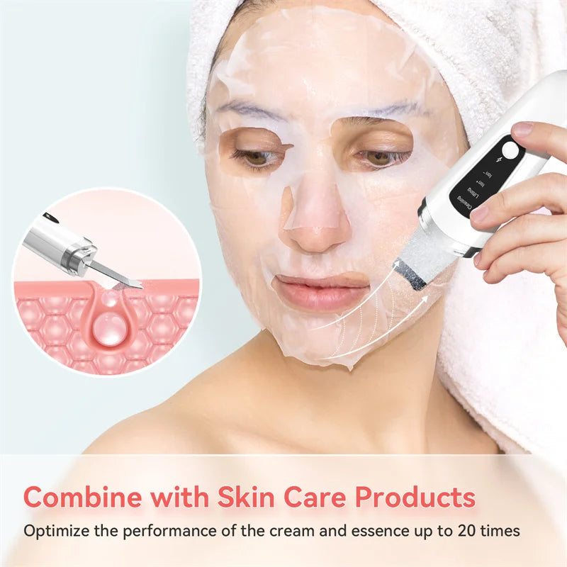 Sunuo Ultrasonic Skin Scrubber Facial And Pore Cleaner