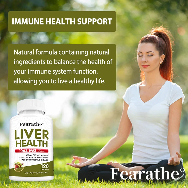 Liver Health Supplement - Milk Thistle Extract for Cleansing, Detoxification, Balanced Metabolism, Energy and Overall Health