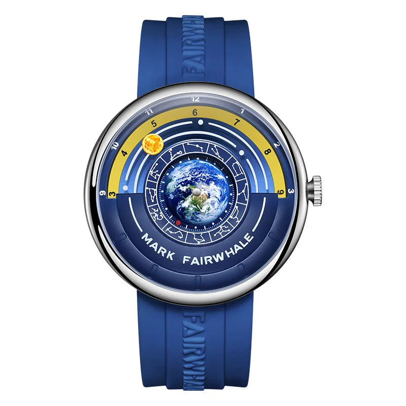 Mark Fairwhale 5700 Luxury Earth Men's 2025 Quartz Watches Sport Waterproof Men Wristwatch Innovative Hands Clocks reloj hombre