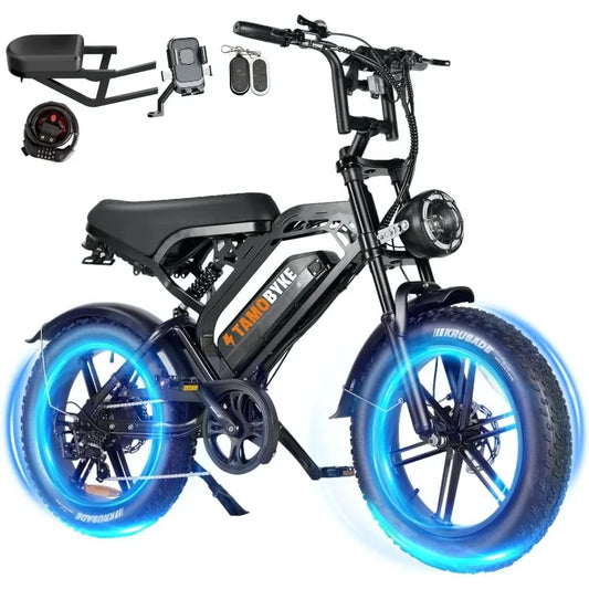 1500W/2000W Electric Bike for Adults,28mph/30mph/33mph Ebike&34-180Miles PAS Range,48V15.6ah/18.2ah/ (874Wh) Larger