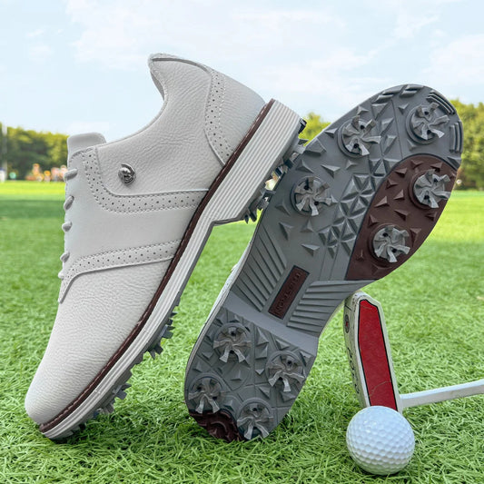 Lenox Men Golf Shoes Spikes for Competitive Walking Footwear