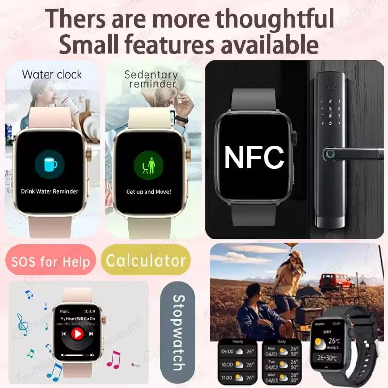 Xiaomi AI Health Watch HRV PPG Blood Oxygen IP68 NFC