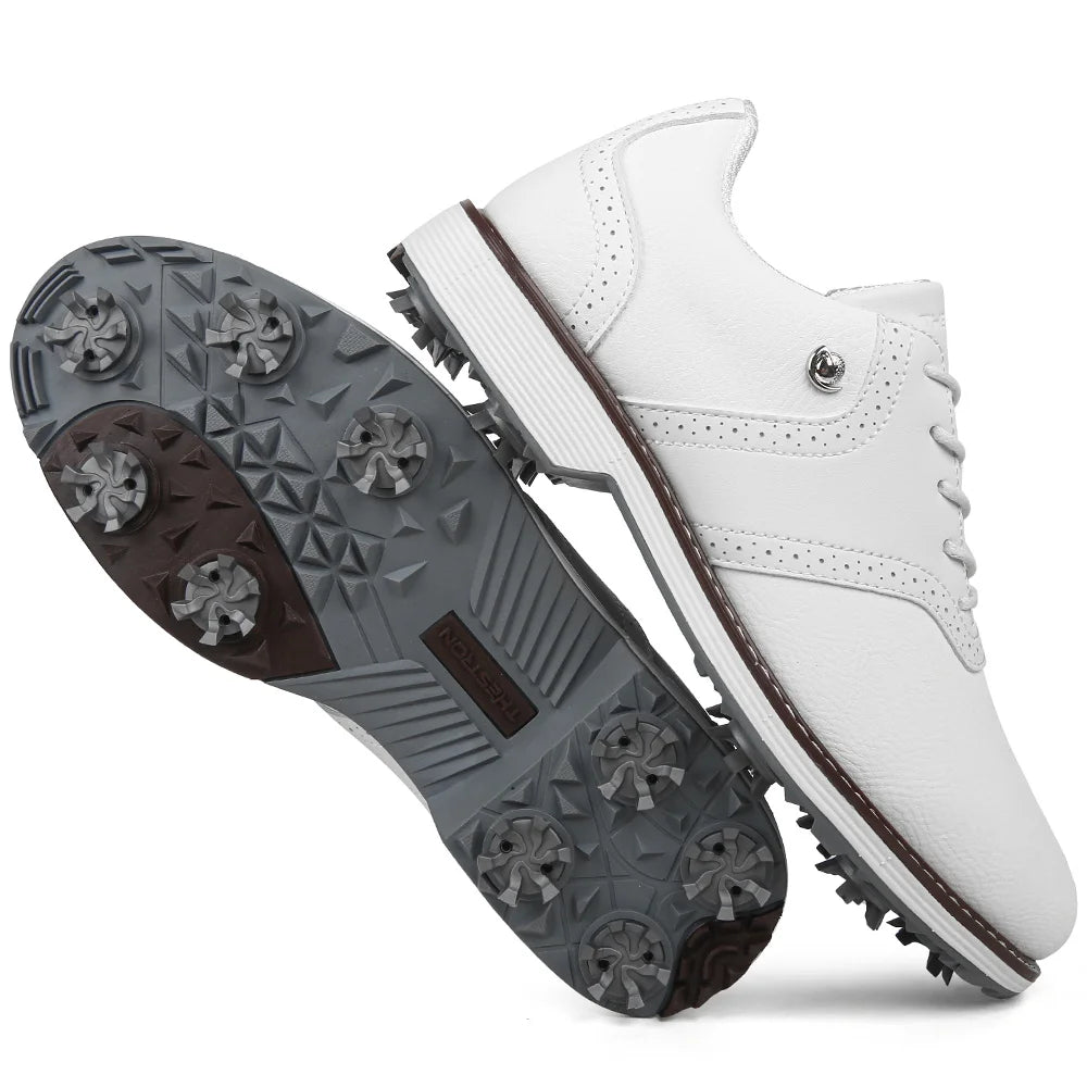 Lenox Men Golf Shoes Spikes for Competitive Walking Footwear